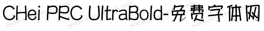 CHei PRC UltraBold字体转换